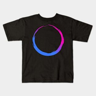 Circular Abstract Brush Kids T-Shirt